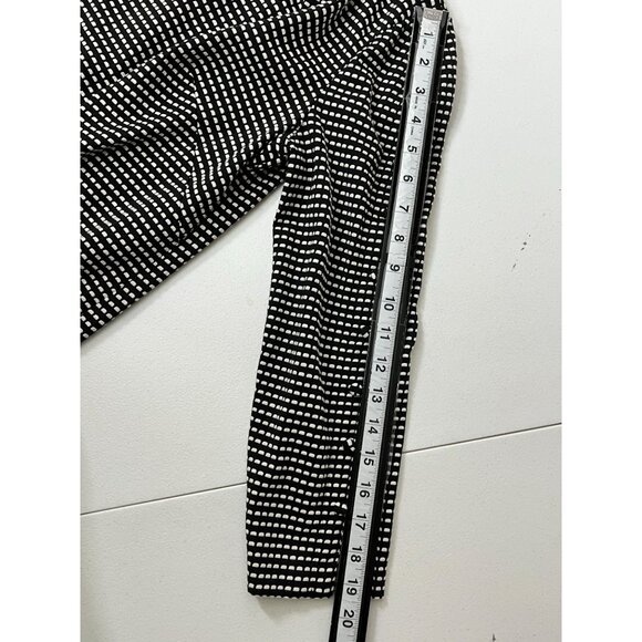 Chico’s Size 00 (US 2) Mini Dot Shift Dress Black White 3/4 Sleeve Work Casual - Picture 9 of 11